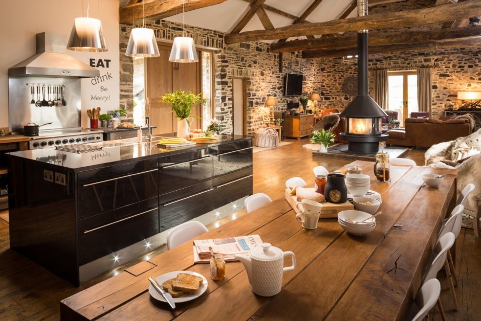 Кухня в стиле ранчо