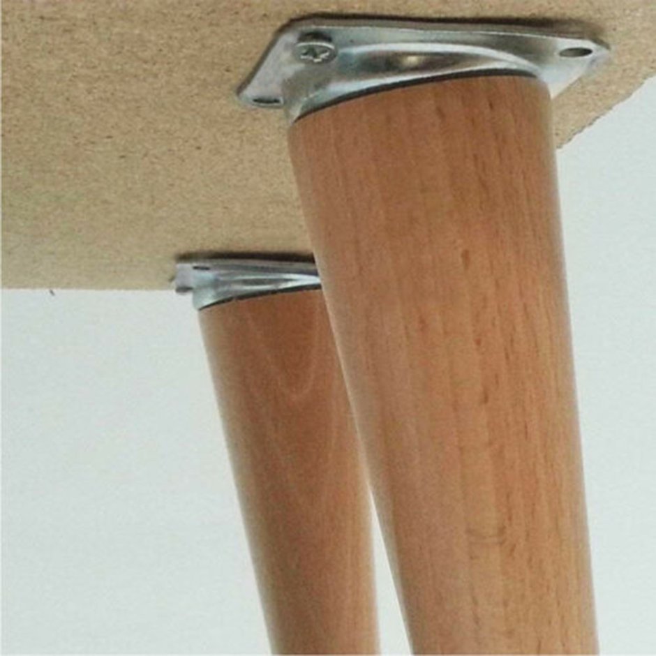 Деревянные опоры (ножки для кровати) в028 н106мм d50 штырь м8