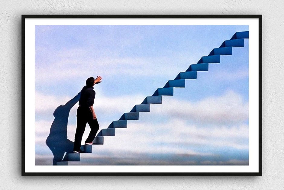 Котики на лестнице