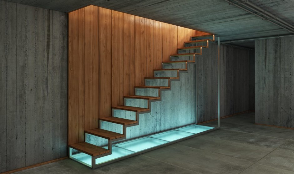 Удобная лестница в погреб