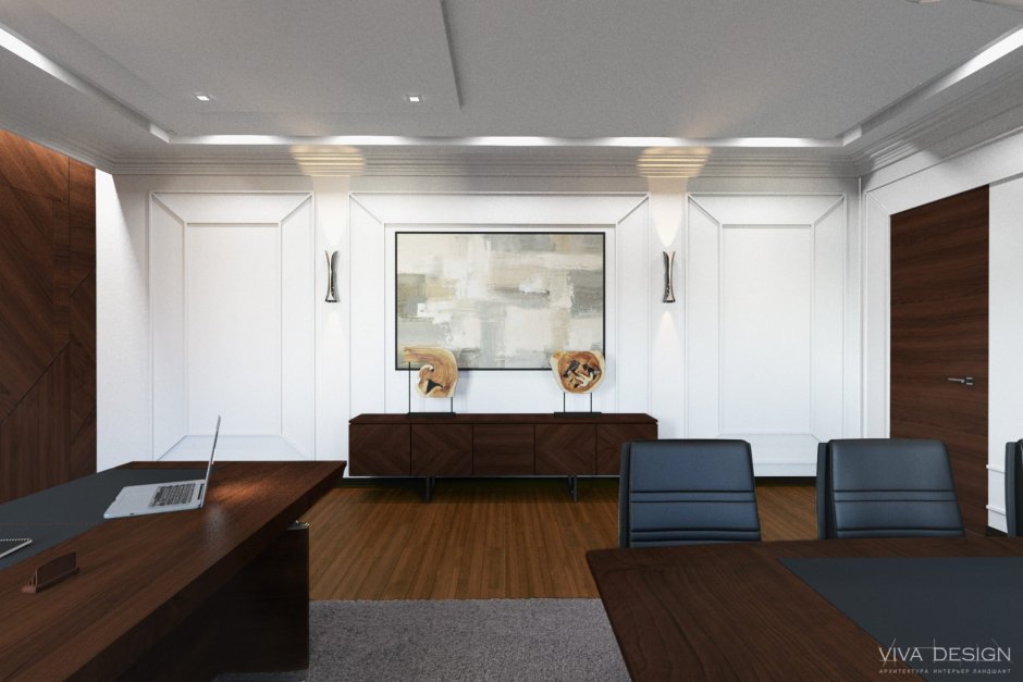 Интерьер кабинета в офисе