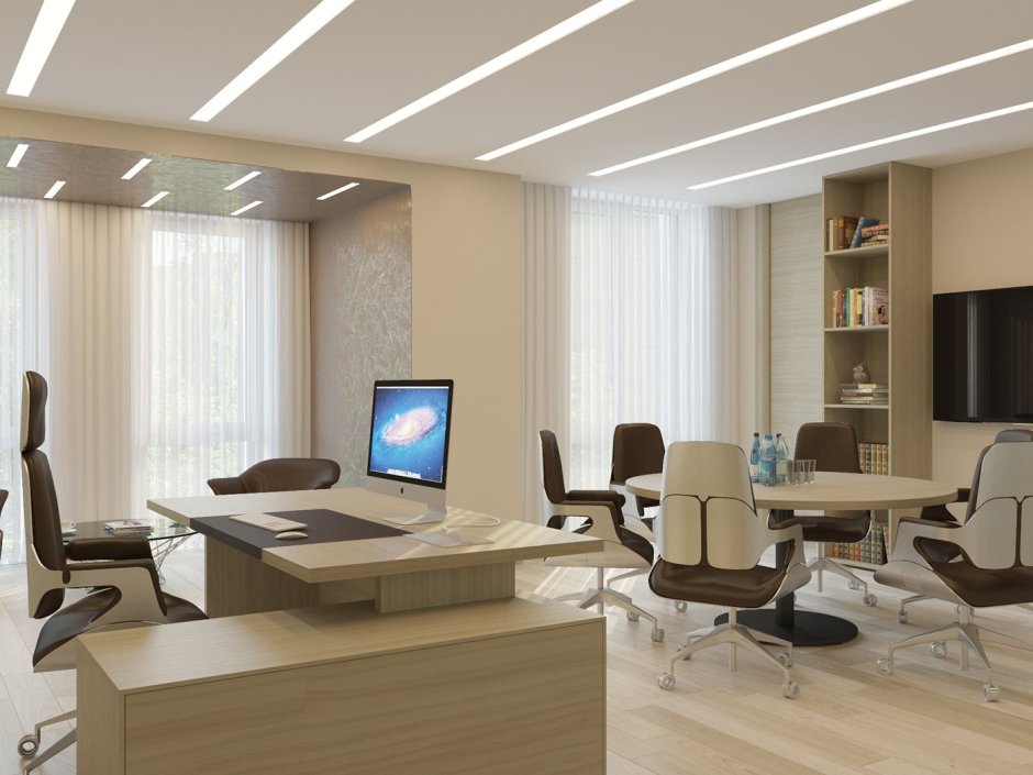 Украшение небольшого кабинета