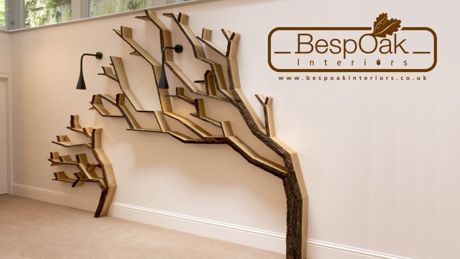 Полка на стену в виде дерева