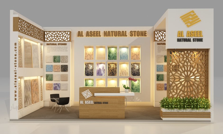 Деревянный стенд для выставки