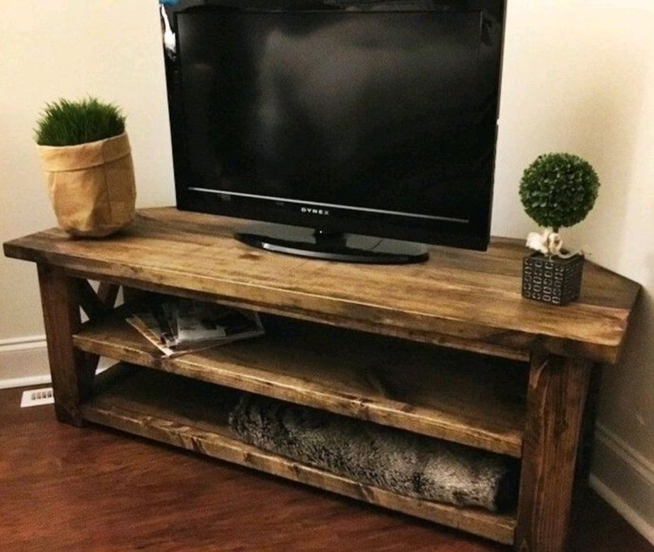 Подставка под телевизор настольная деревянная