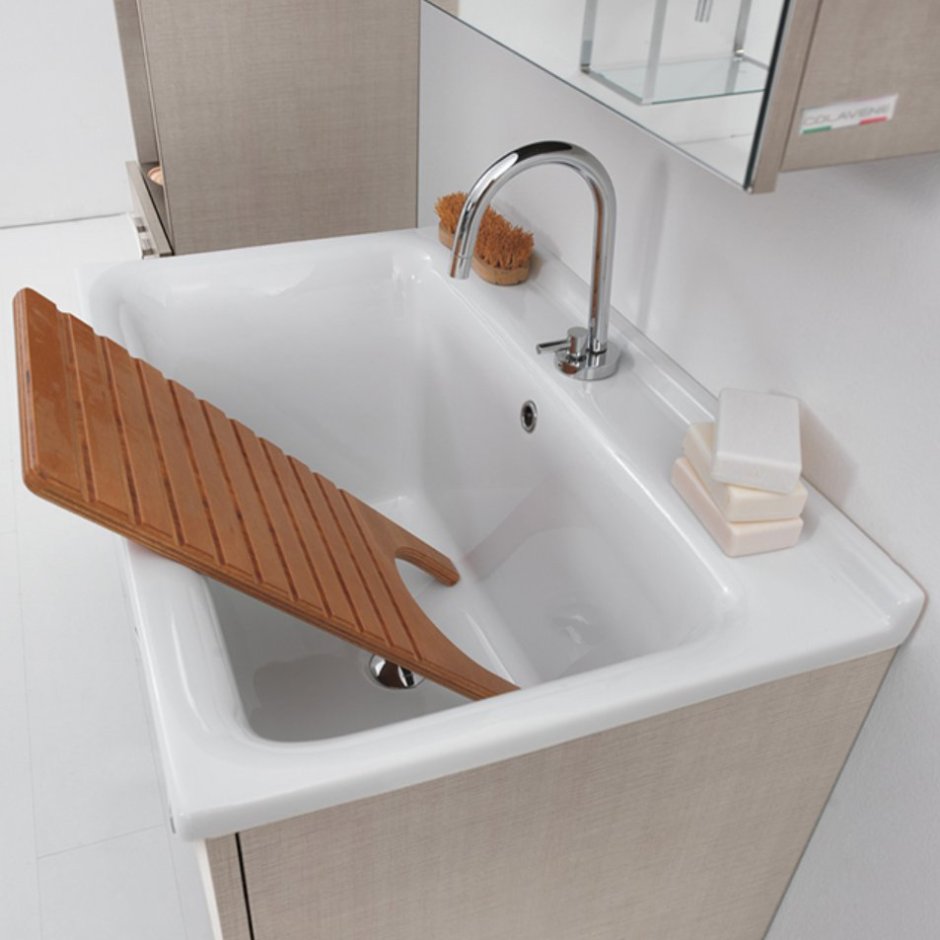 Kerasan comunita постирочная раковина 75х50см, цвет: Bianco tela