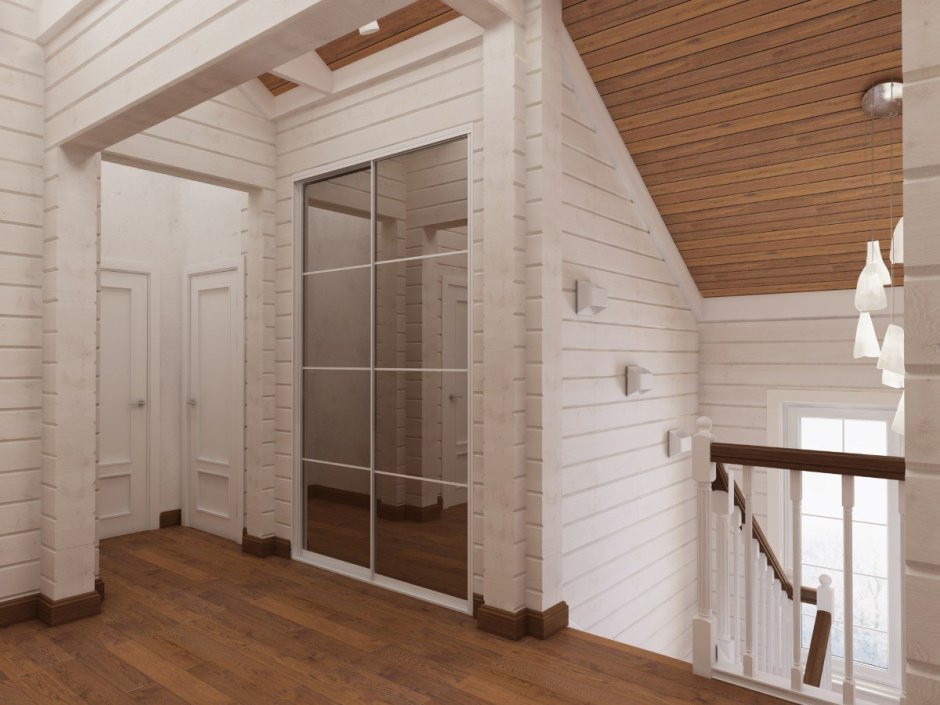 Отделка имитацией бруса внутри дома