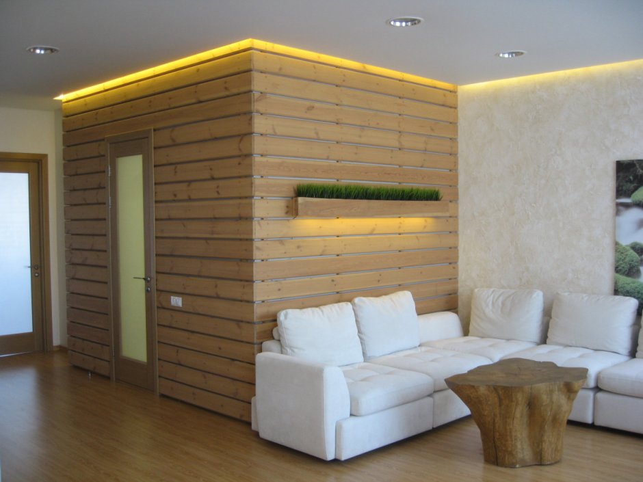 Отделка комнаты вагонкой