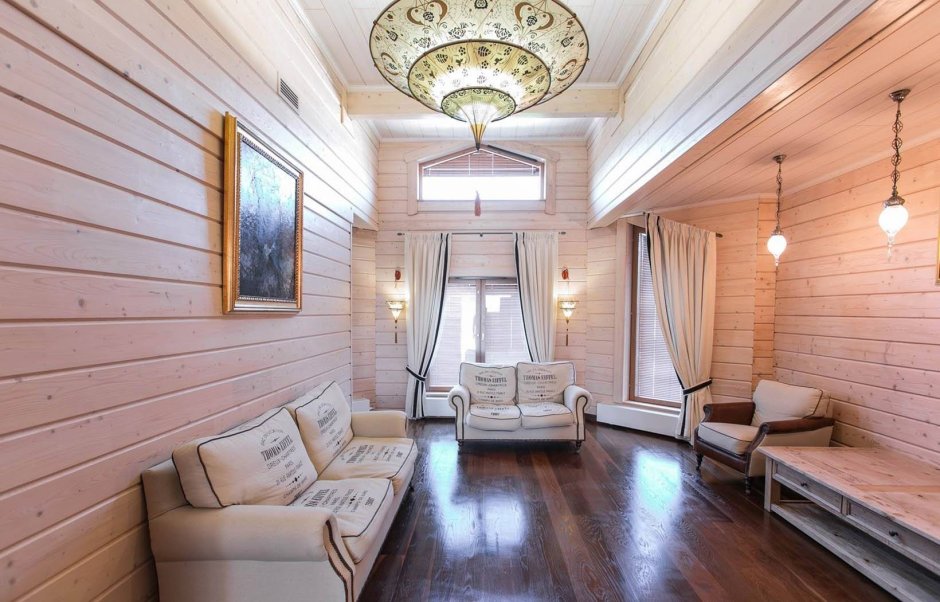 Вагонка штиль на мансарде