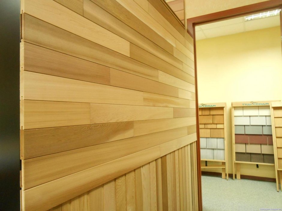 Крашенное дерево в интерьере