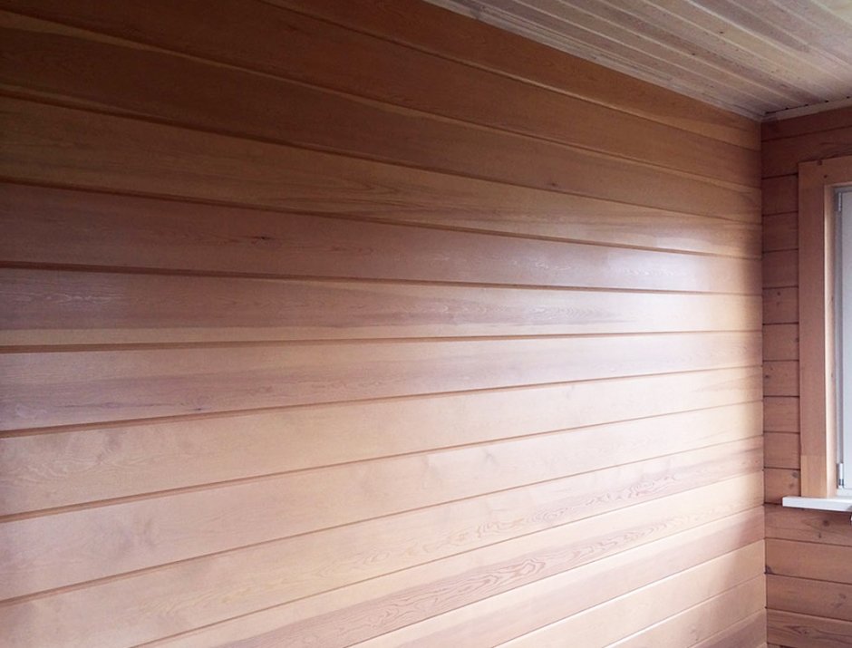 Отделка имитацией бруса кедр