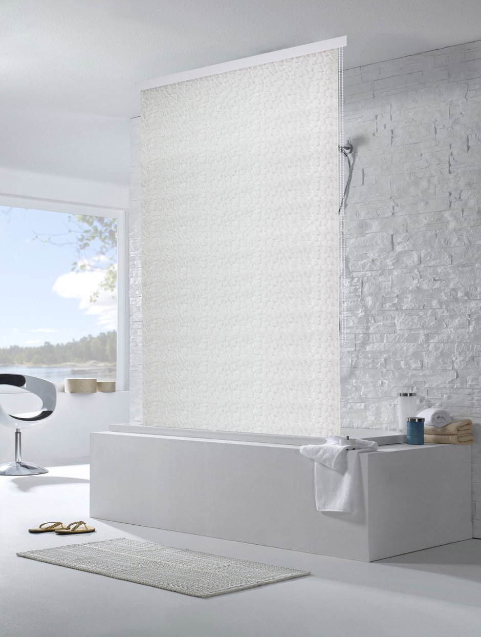 Рулонная занавески для ванной