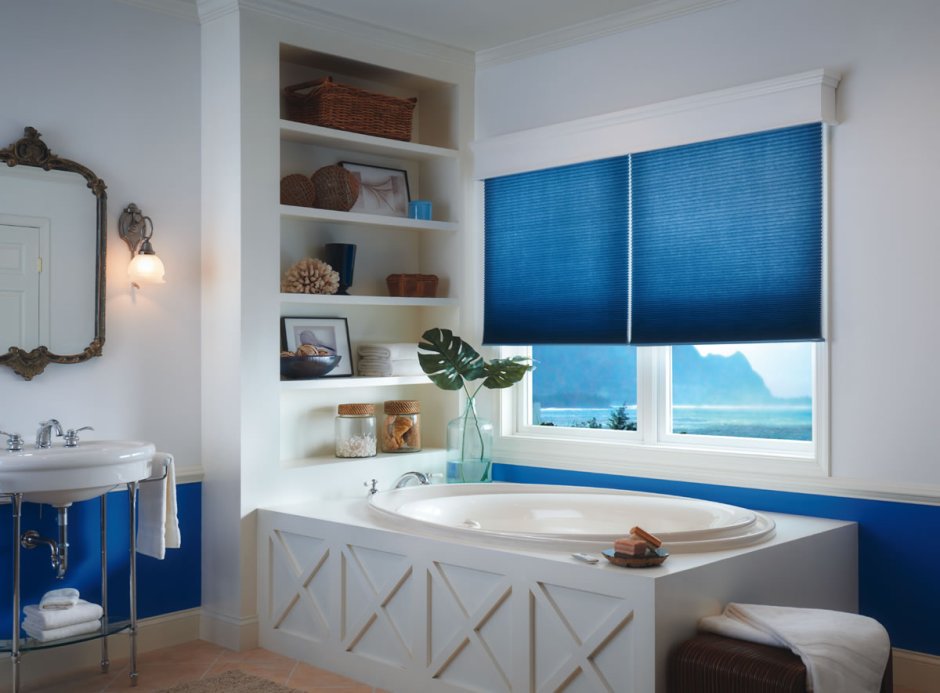 Жалюзи в ванную комнату на окно