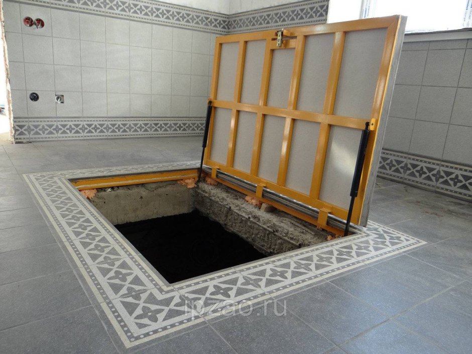 Люк напольный под плитку Floor d6080