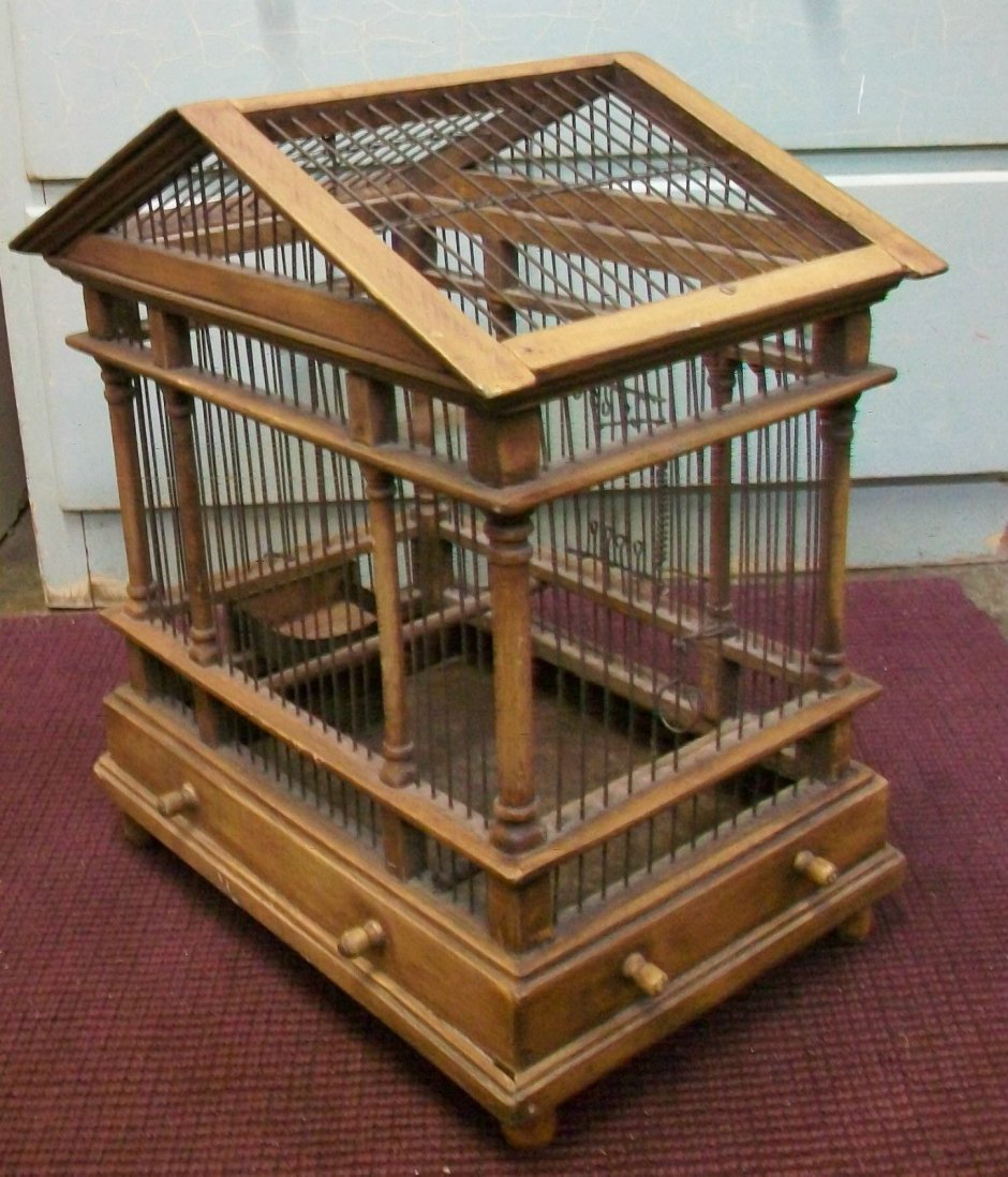 Бенилюкс клетка деревянная Wooden rearing Cage для птиц, 60*30*40 см,