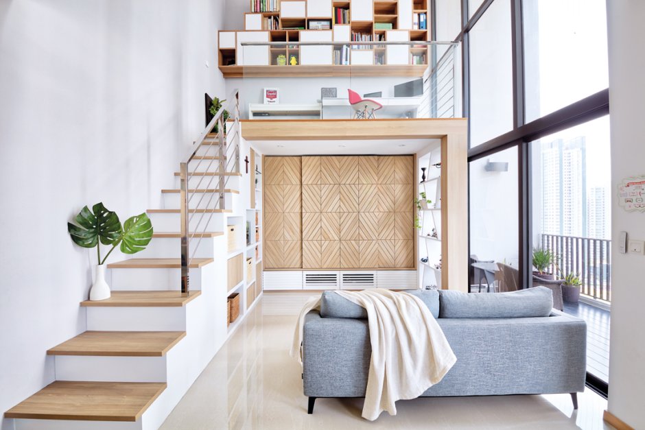 Лестница Скандинавский лофт