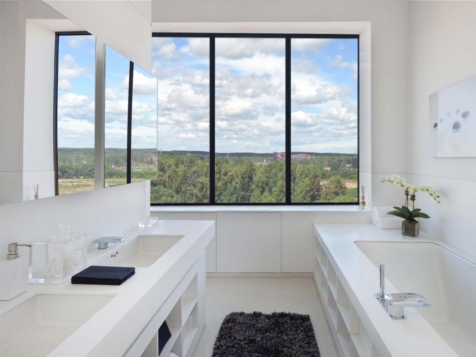 Ванна с окном