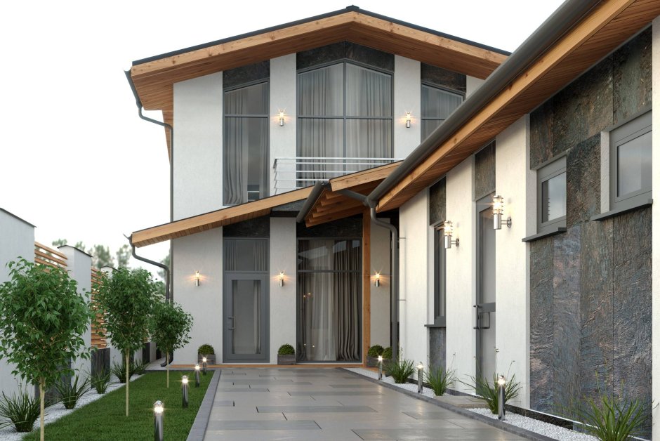 Дом на узком участке