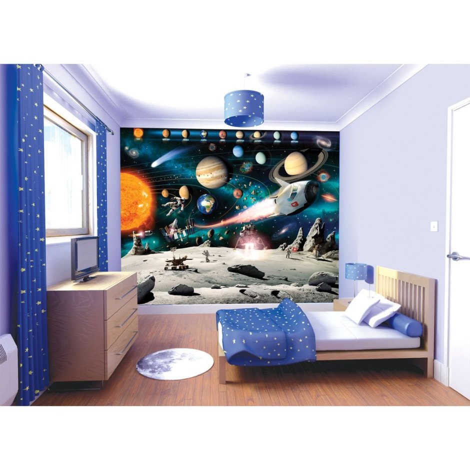 Комната для подростка в стиле космос