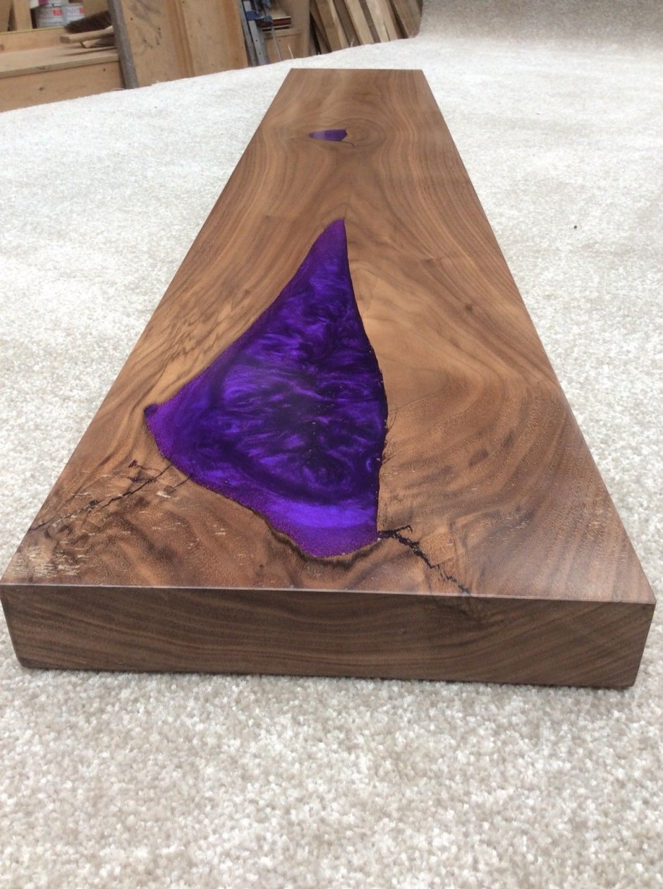 Полки с эпоксидной смолой