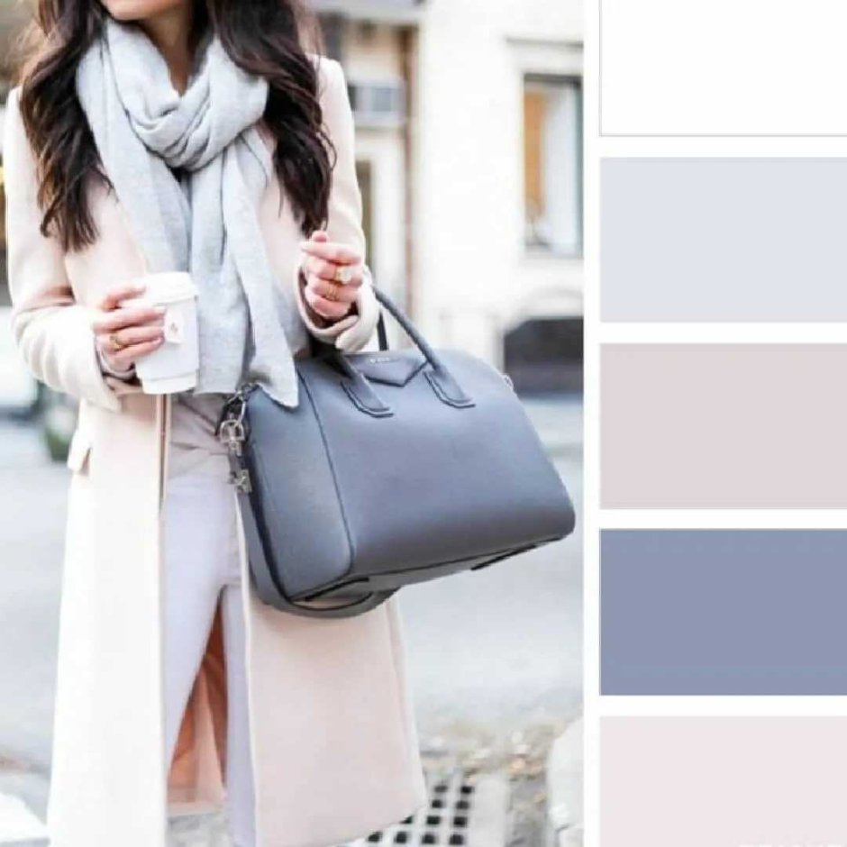 Сочетание розового и голубого