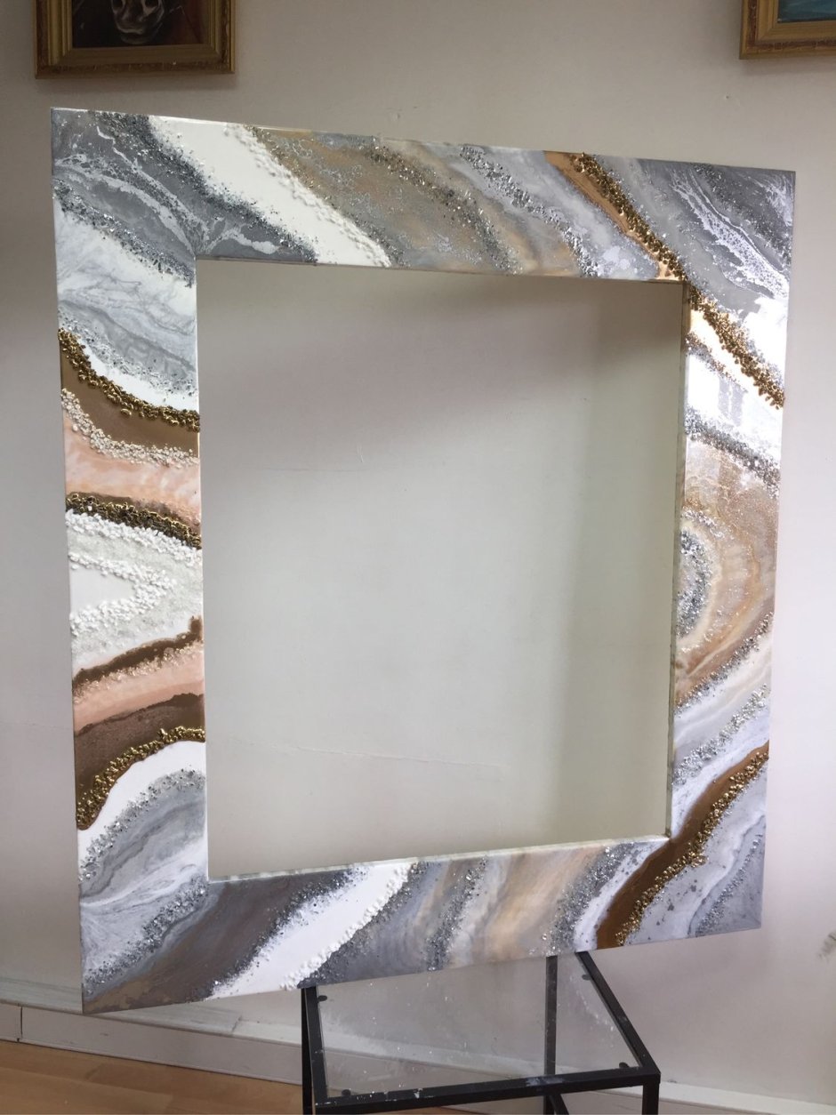 Картина из эпоксидной смолы мрамор