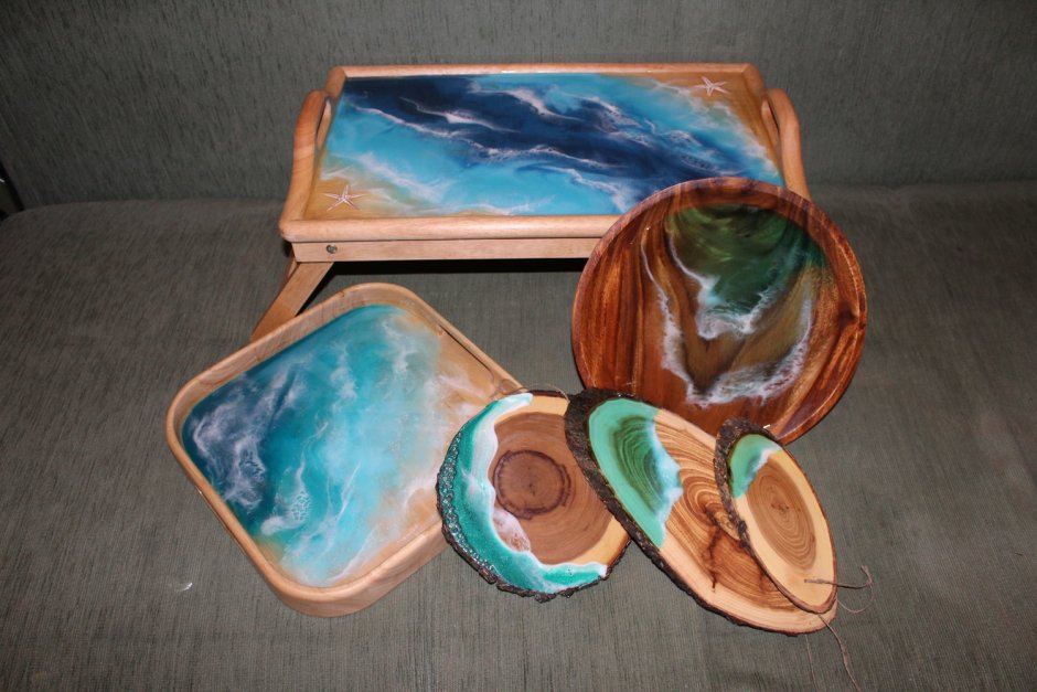 Камни в эпоксидной смоле