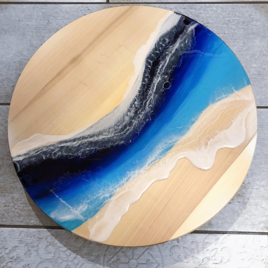 Бумага в эпоксидной смоле