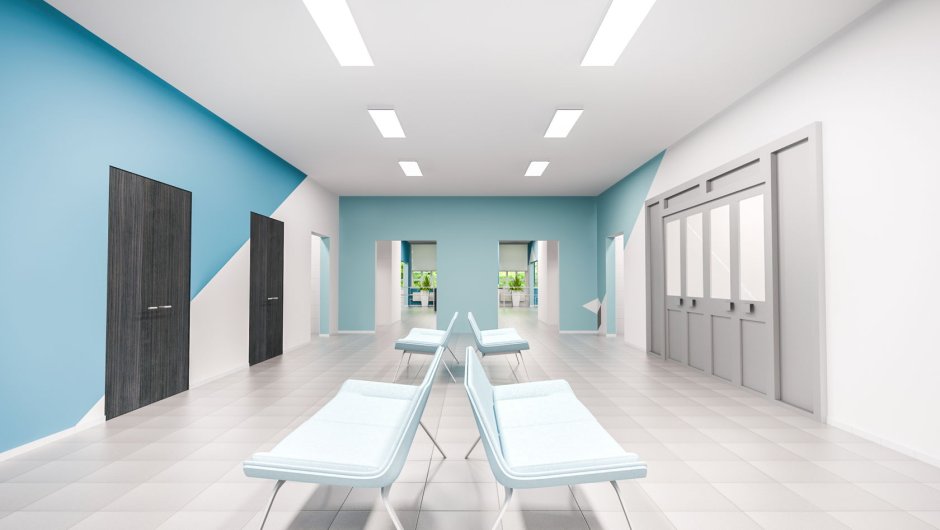 Фойе современной школы