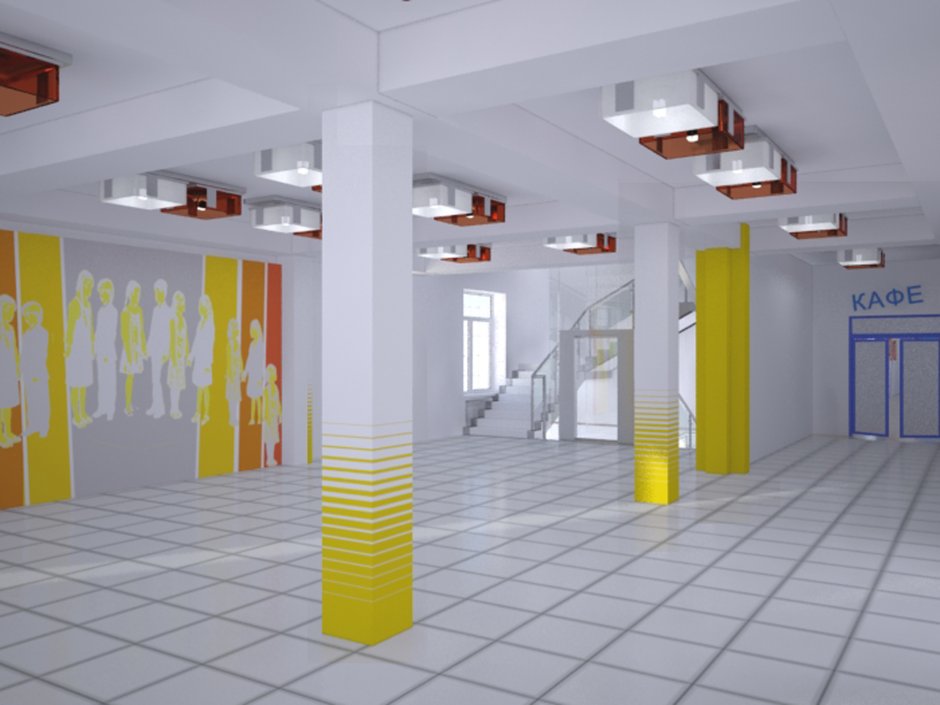 Покраска стен в офисе