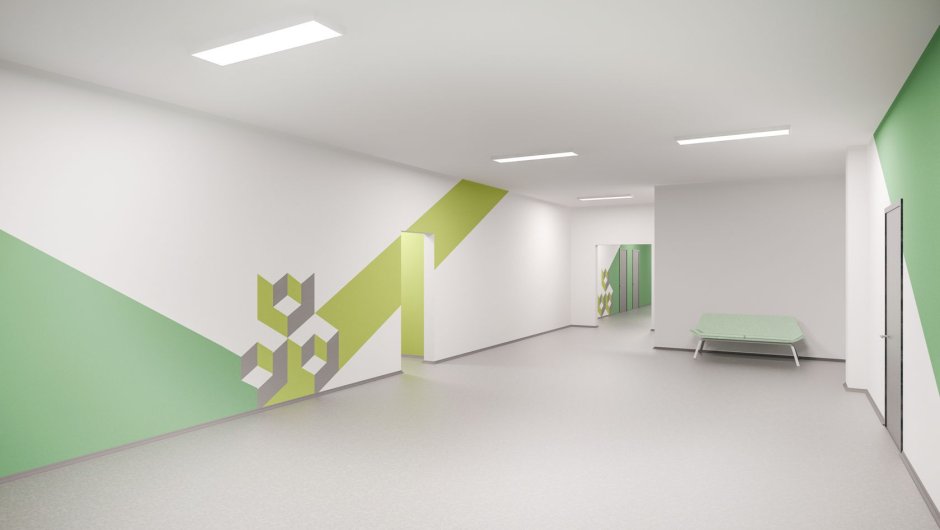 Фойе современной школы