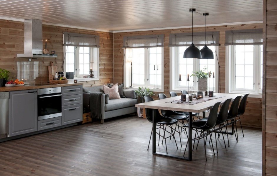 Дом в стиле барнхаус Скандинавия