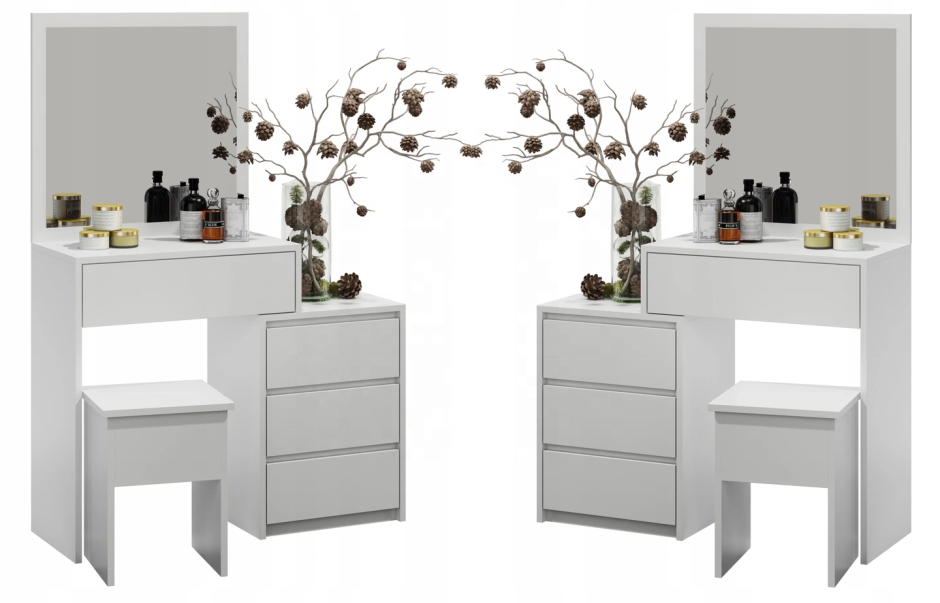 Угловое трюмо с зеркалом в спальню