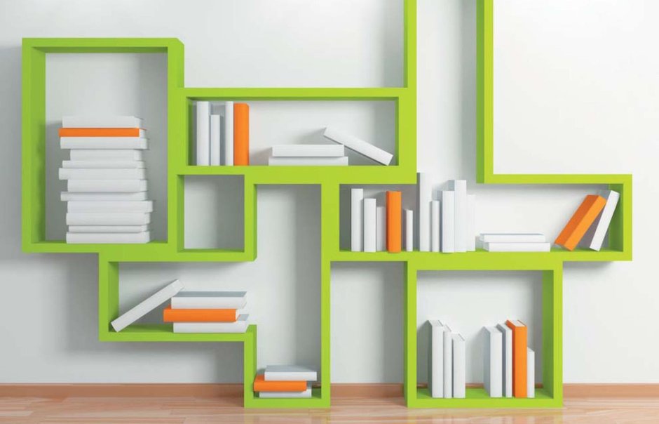 Интересные полки шкафы в комнату