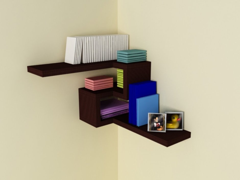 Необычные угловые полки