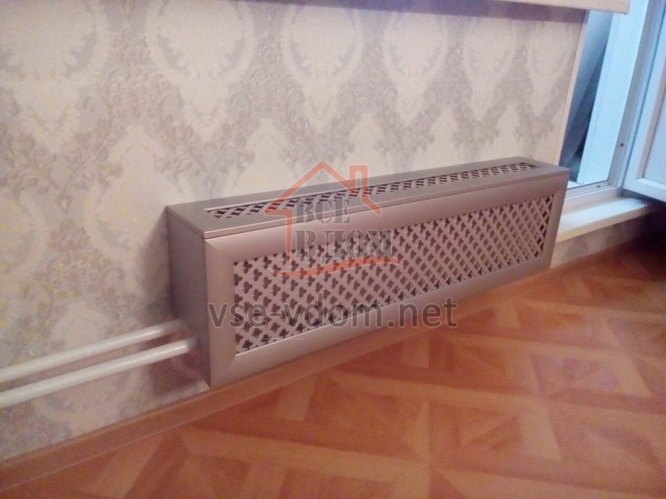 Экран-короб на батарею отопления гармошка 1400