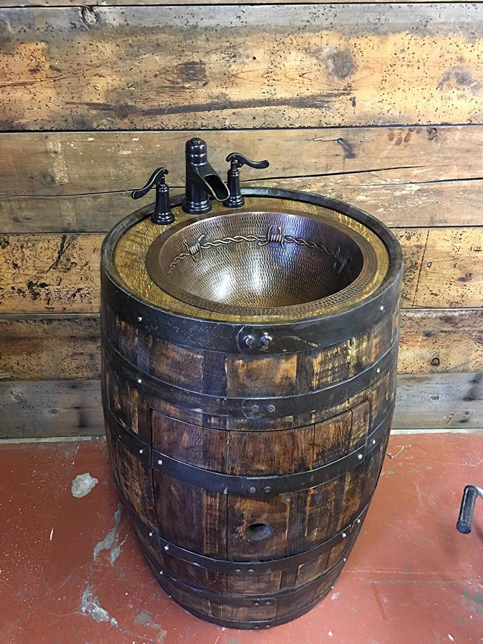 Раковина в виде бочки