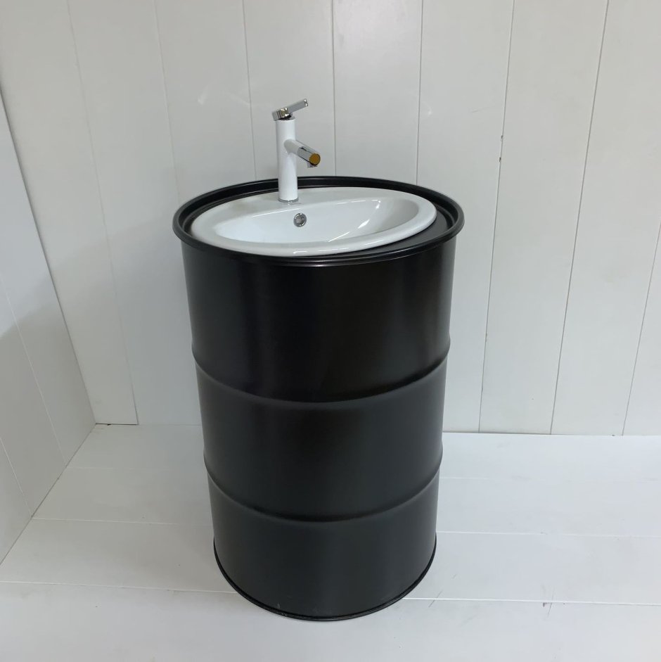 Тумба под раковину из бочки