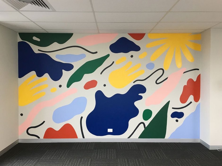 Роспись стен в современной школе