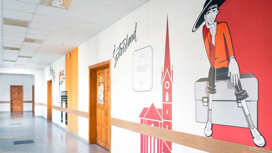 Постеры в коридорах школы