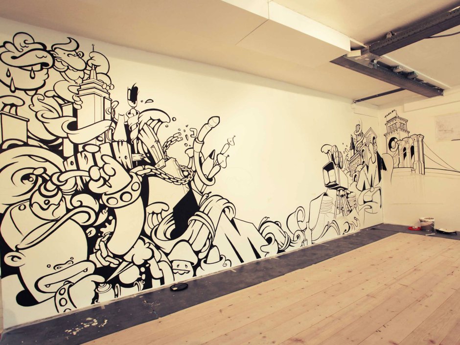 Роспись стен в музыкальном зале