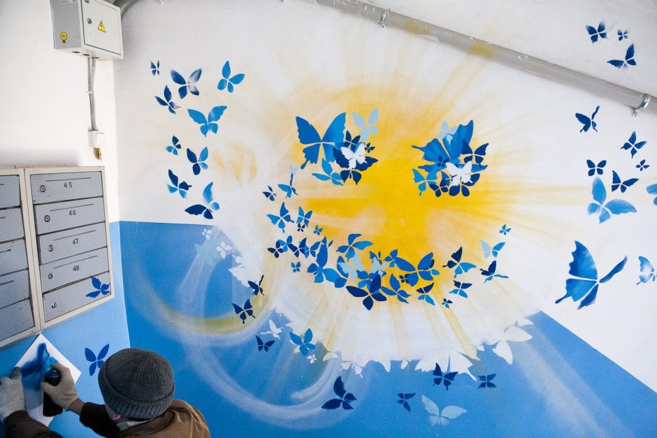 Украсить стену в детском саду