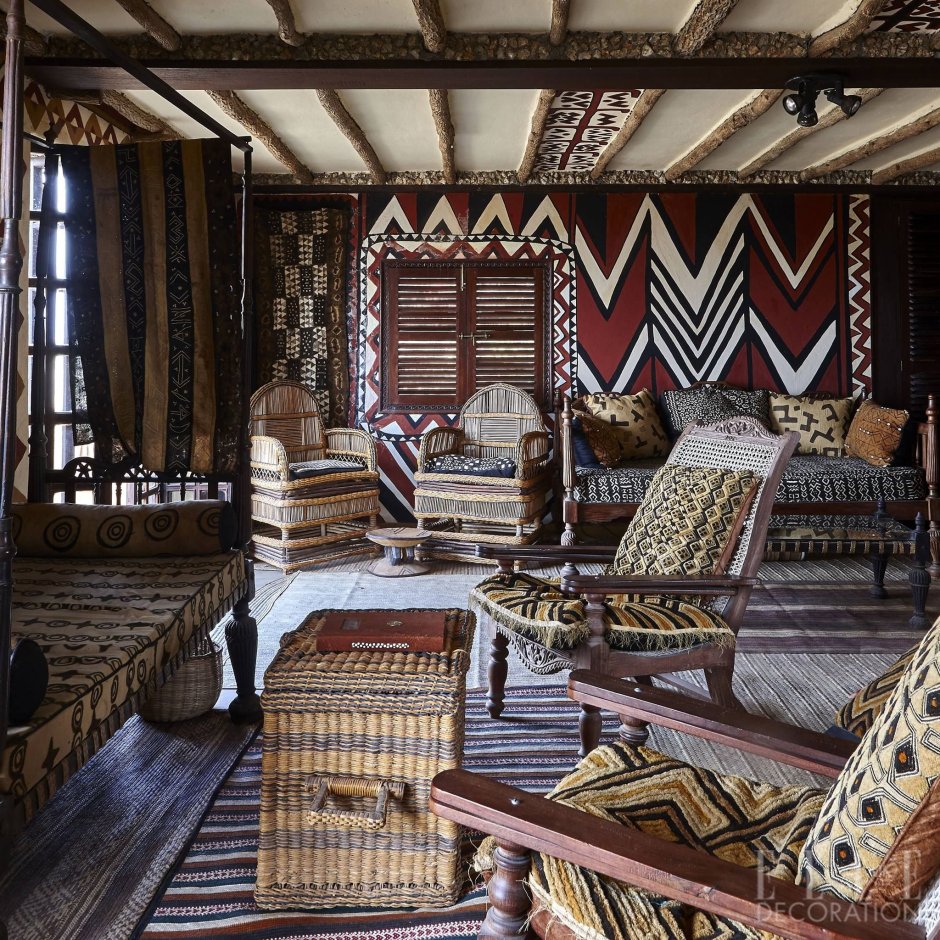 Африканский этно стиль в интерьере