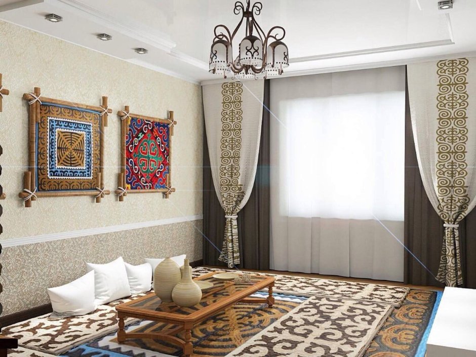 Шторы в узбекском стиле