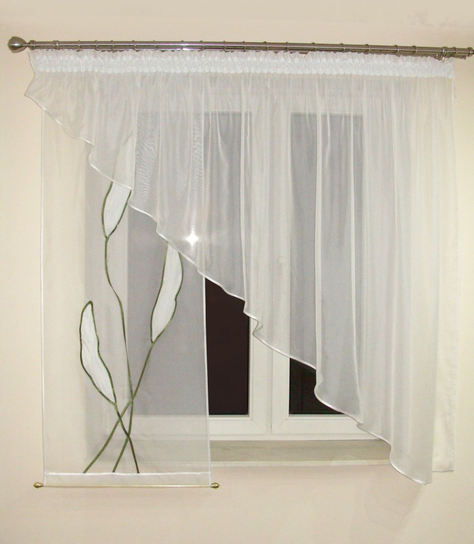 Тюль на панорамное окно