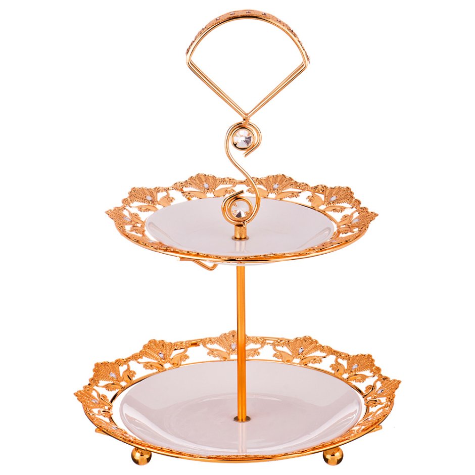 Фруктовница 2 х ярусная Богемия