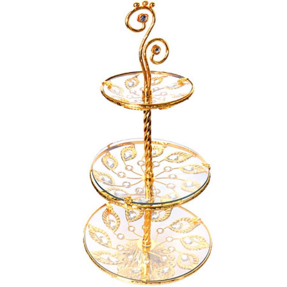 Конфетница 3х ярус Ванесса 30424