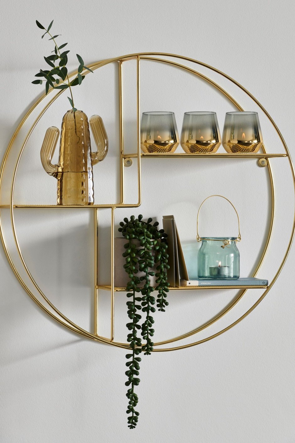 Полка настенная Золотая