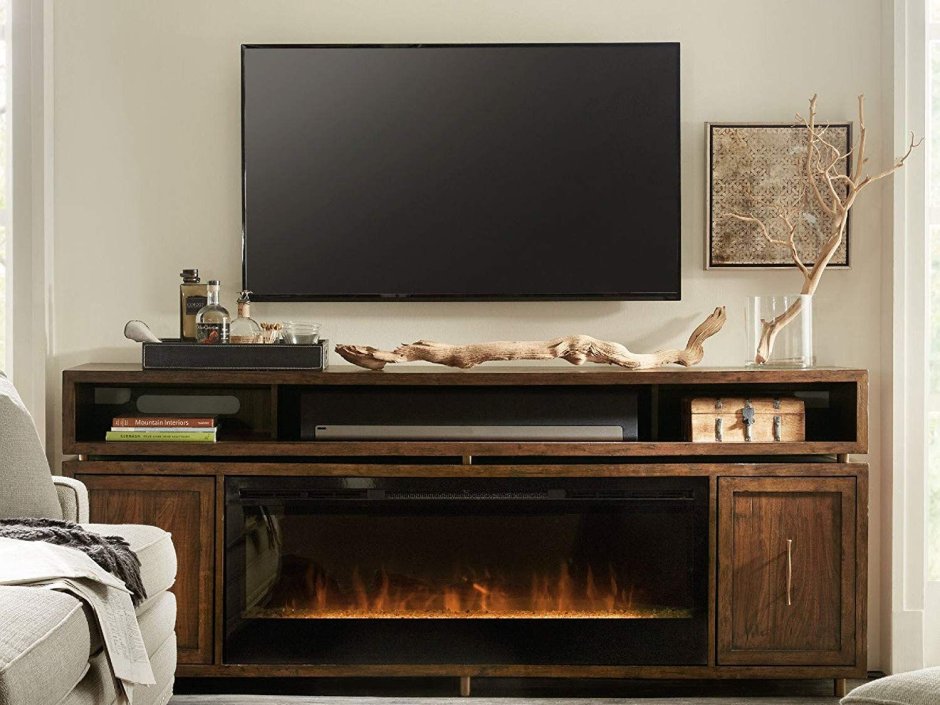 Камин электрический с полочками