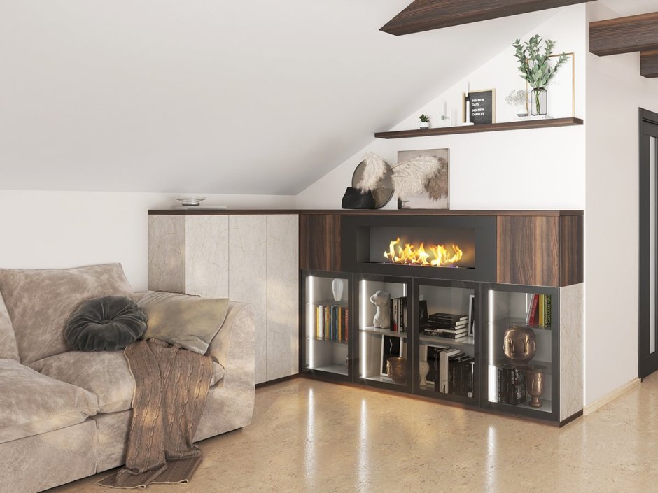 Комод с камином